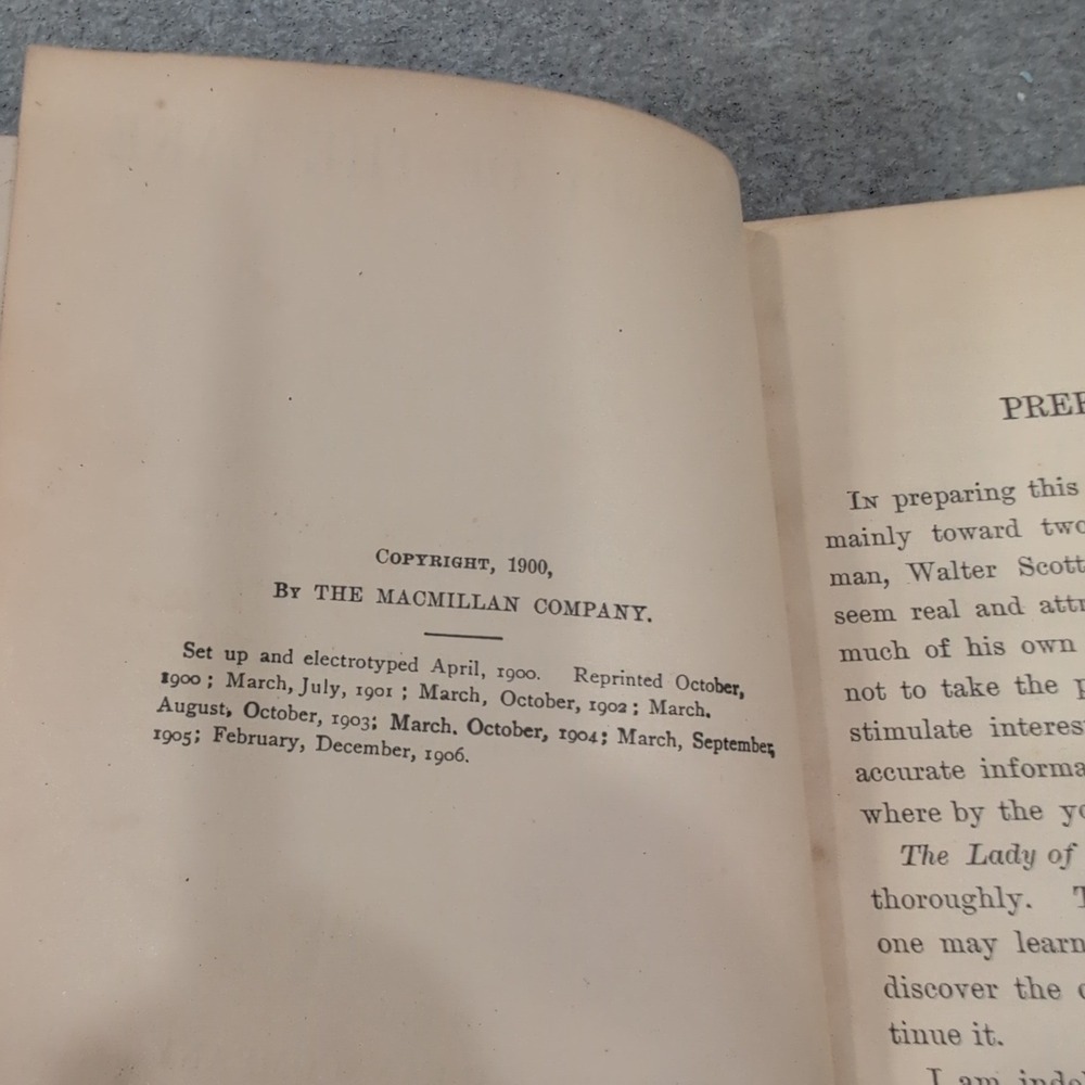 1906 The Lady of the Lake Walter Scott Macmillan Hardcover Elizabeth Packard‎ - Picture 2 of 4